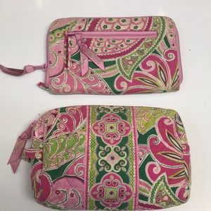 Vera Bradley Wallet & Cosmetic Bag